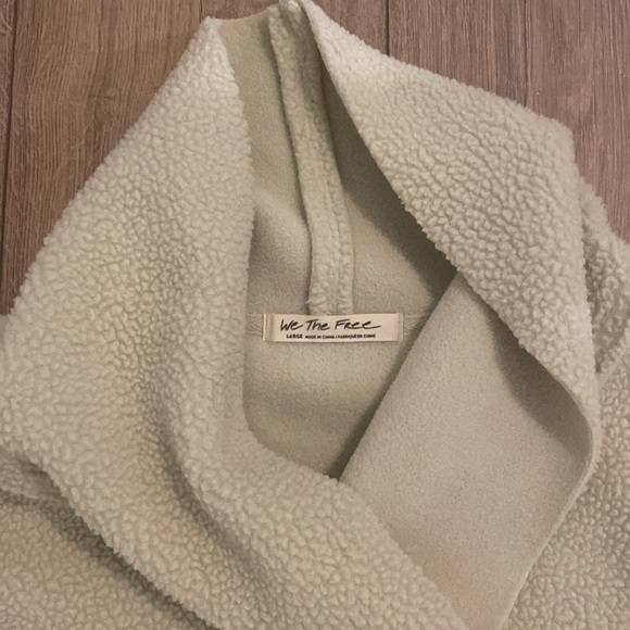 Free People - Cream Cowl Neck Pullover - Picture 4 of 5